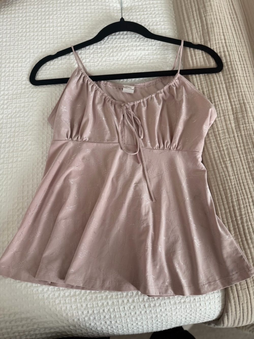 acacia swimwear Dusty Rose Satin Tie-Front Camisole